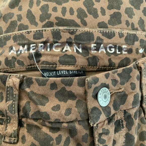 AEO Jegging 10 Animal Print Curvy Super Hi-Rise NWOT - Picture 5 of 8